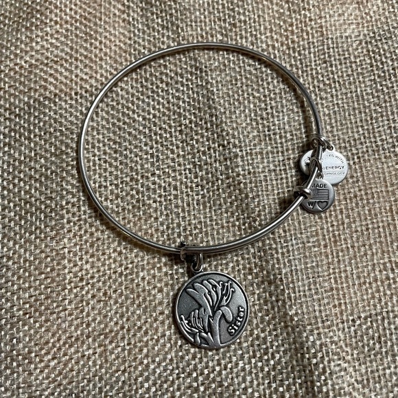 Alex & Ani “Sister” Bangle Charm Bracelet - Picture 1 of 4